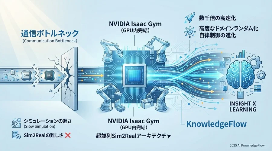 Isaac Gymの革新性：物理演算と学習をGPU内で完結させるアーキテクチャ - Section Image