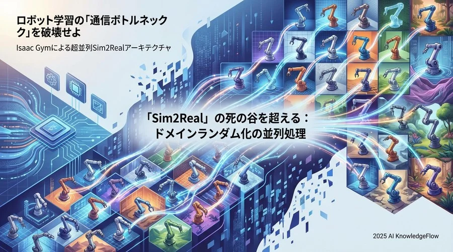 「Sim2Real」の死の谷を超える：ドメインランダム化の並列処理 - Section Image