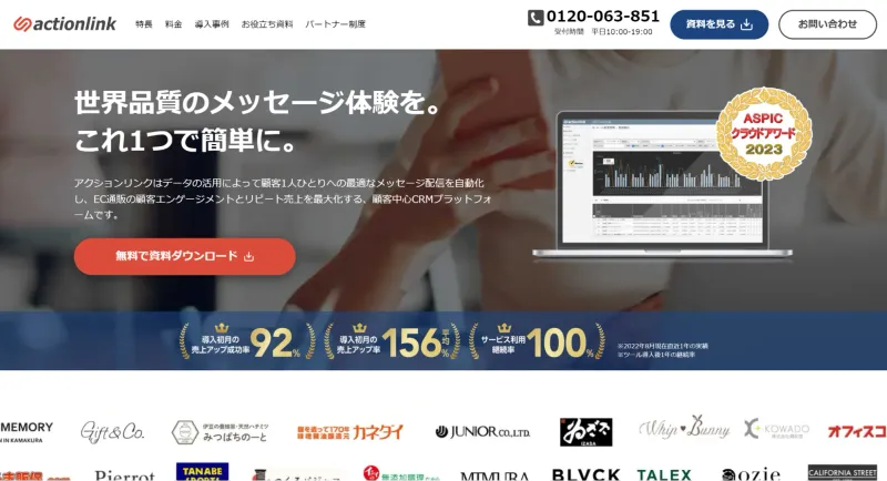 アクションリンク