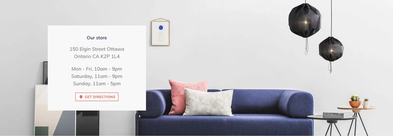 マップは、実店舗の位置情報を掲載することができます。また、Google MapのAPIキーを登録することで、1クリックでGoogle Map上のあなたのショップ位置を表示することができます。