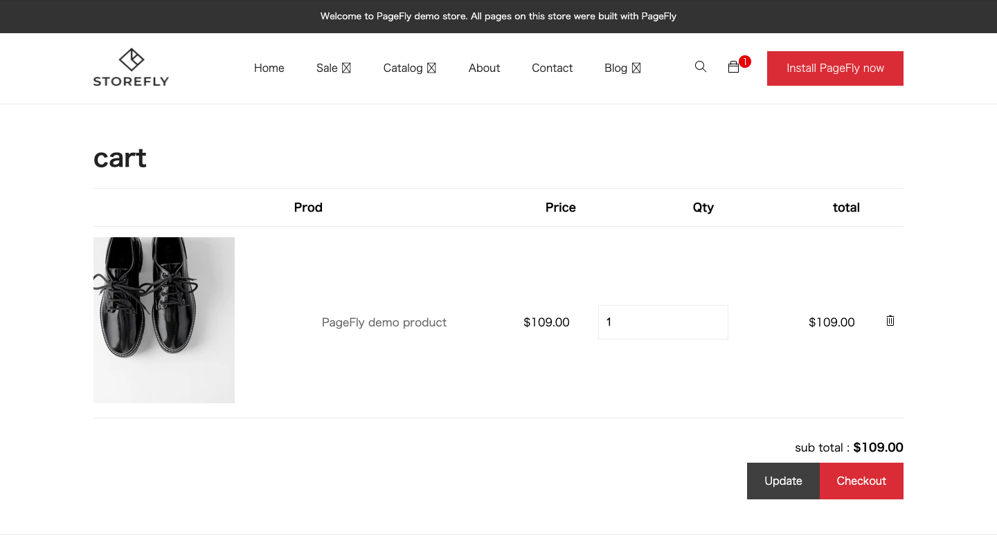 カートページは、顧客がカートに追加した商品一覧を確認し、チェックアウトに進むページです。カートに追加した商品や合計金額などを確認することができます。